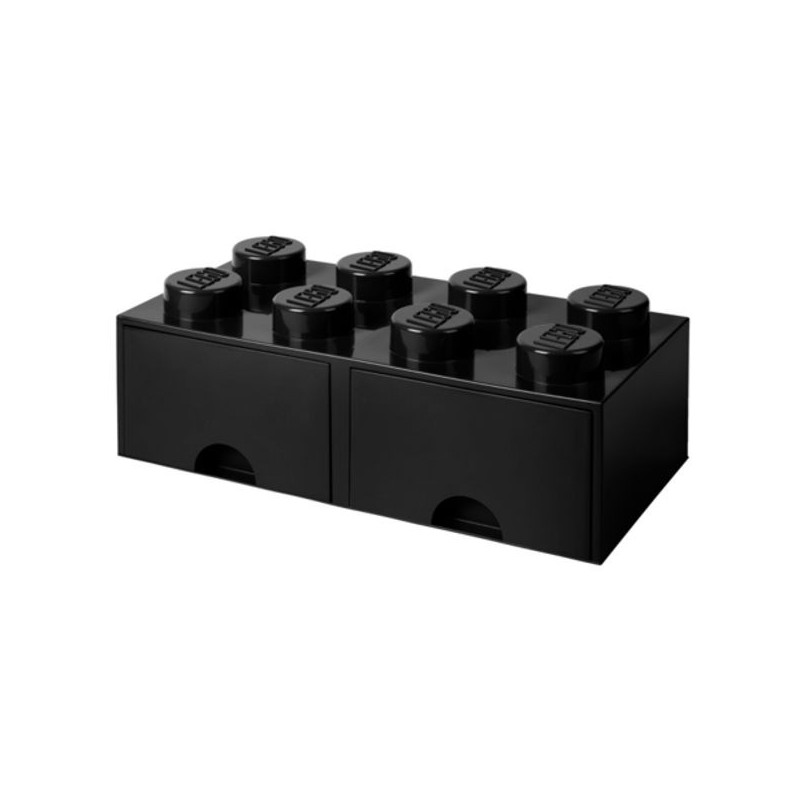 Imagen caja lego ladrillo negro 50x25x18cm drawer 8