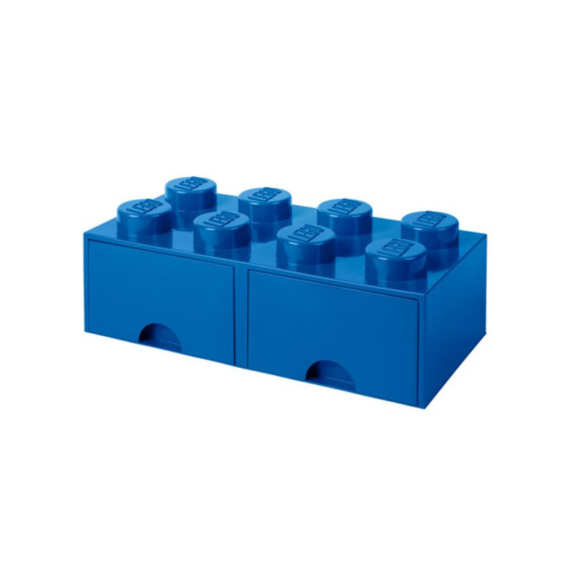 Imagen caja lego ladrillo azul 50x25x18cm drawer 8