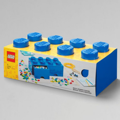 imagen 1 de caja lego ladrillo azul 50x25x18cm drawer 8