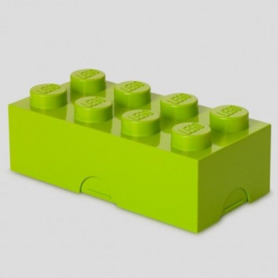 imagen 1 de fiambrera lego verde lima 10x20x7.5cm lunch box 8