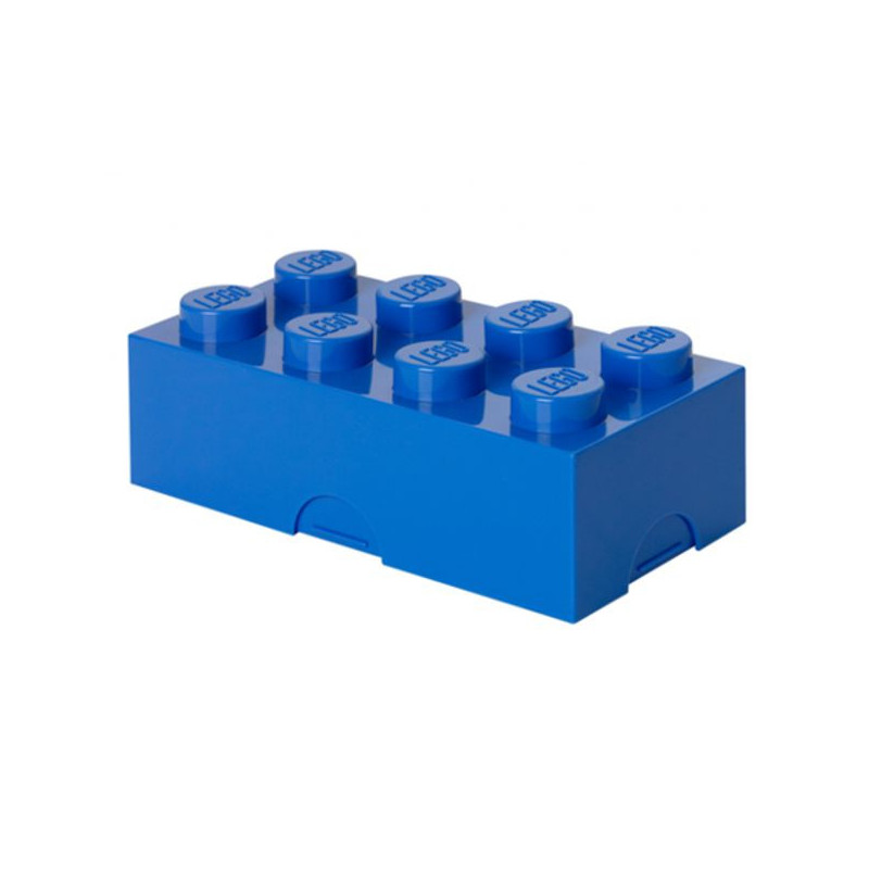 Imagen fiambrera lego azul 10x20x7.5cm lunch box 8