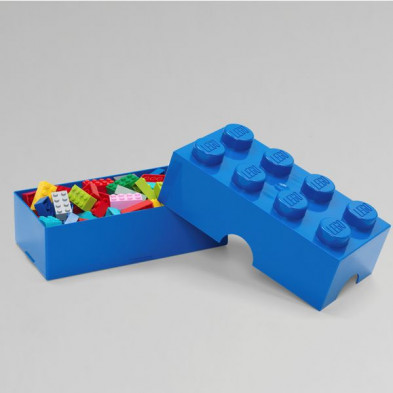 imagen 1 de fiambrera lego azul 10x20x7.5cm lunch box 8