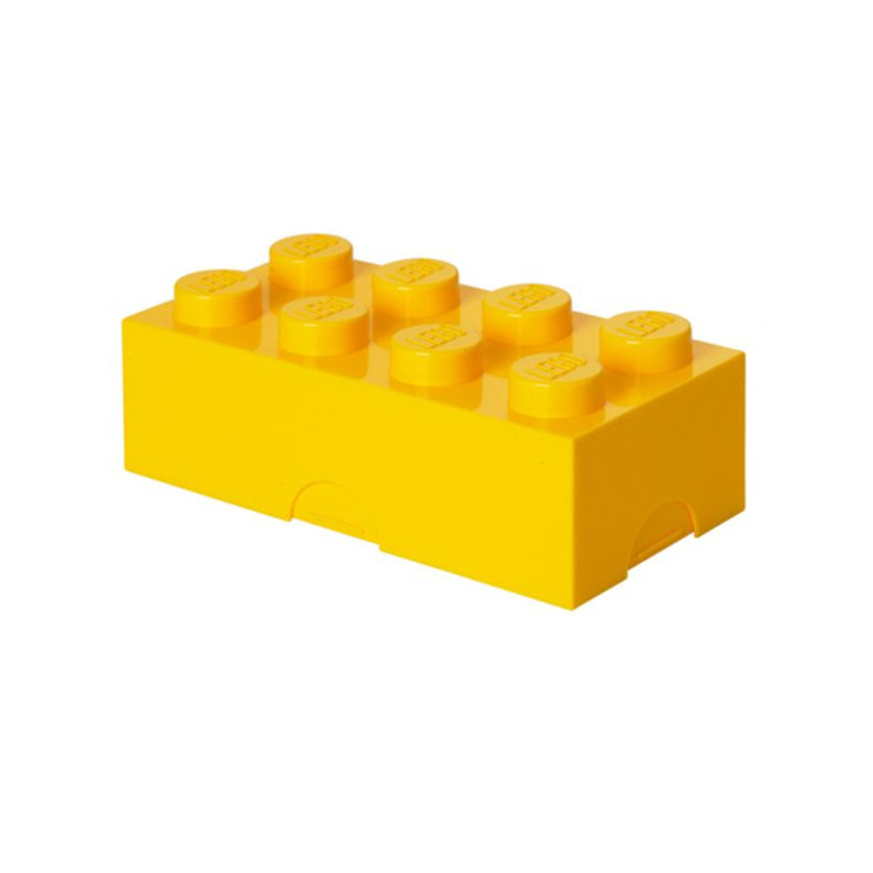 Imagen fiambrera lego amarillo 10x20x7.5cm lunch box 8