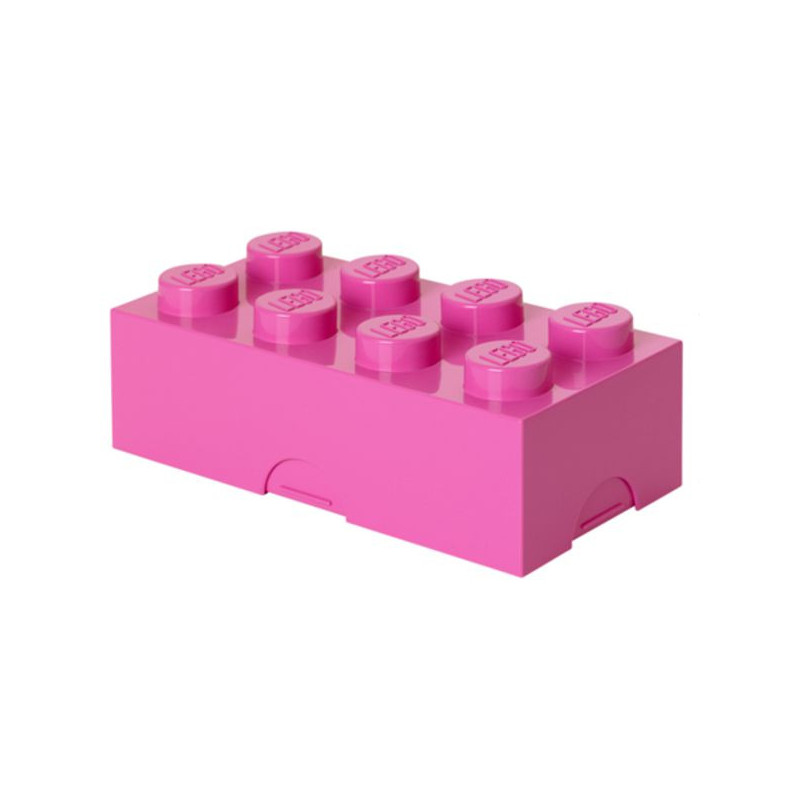 Imagen fiambrera lego rosa 10x20x7.5cm lunch box 8