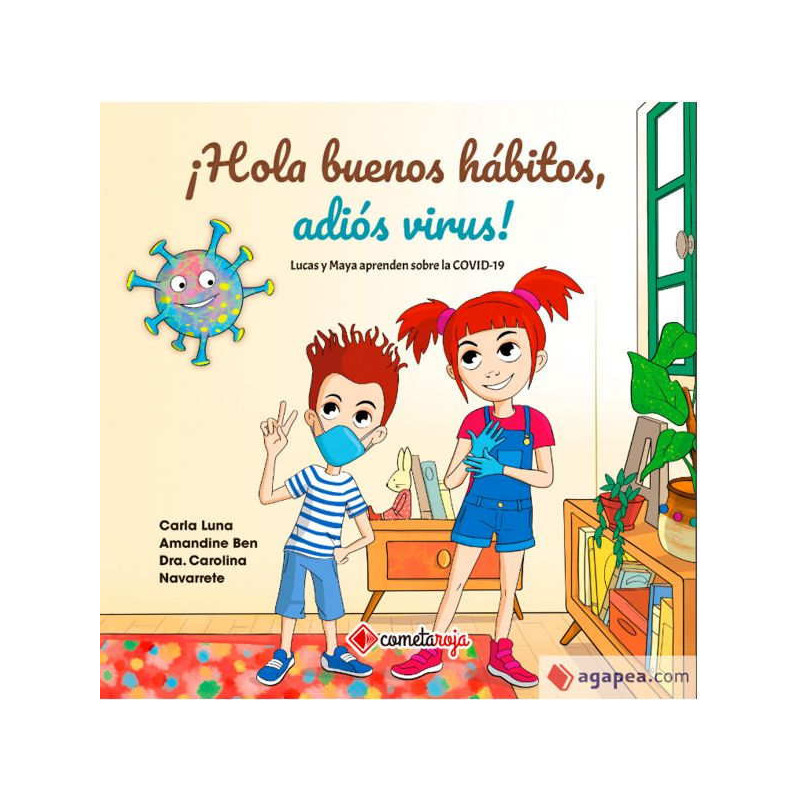 Imagen libro hola buenos hábitos adios virus!