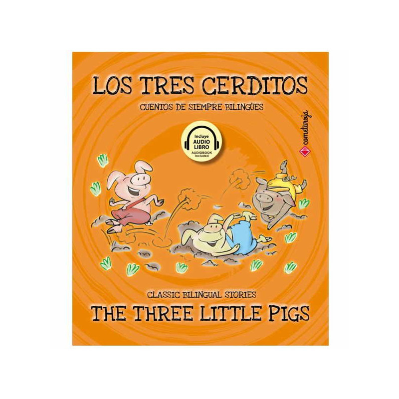 Imagen libro los tres cerditos incluyen 4 qr audiolibros