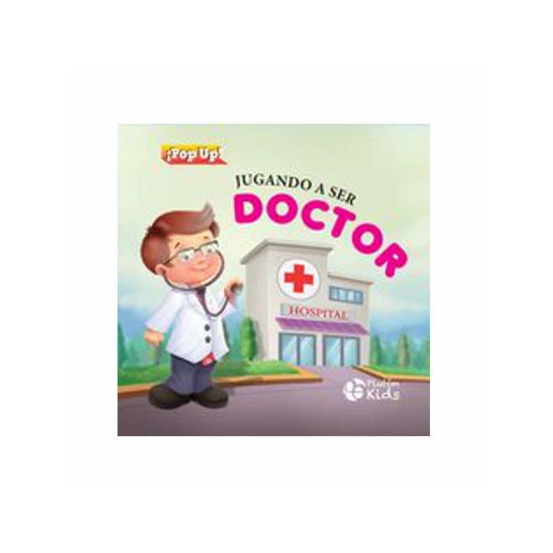 Imagen libro jugando a ser doctor. pop- up! troquelados