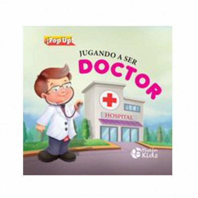 Imagen libro jugando a ser doctor. pop- up! troquelados