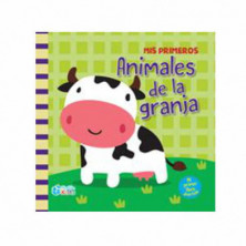 Imagen libro de tela con sonajero animales de la granja