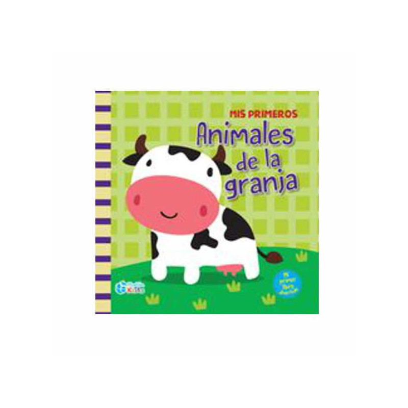 Imagen libro de tela con sonajero animales de la granja
