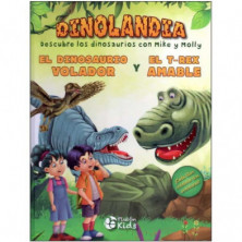 Imagen libro el dinosaurio volador y el t-rex amable