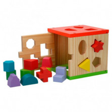 imagen 3 de cubo actividades madera 14 piezas