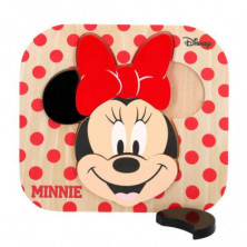 PUZZLE MADERA MINNIE 22X20CM DISNEY