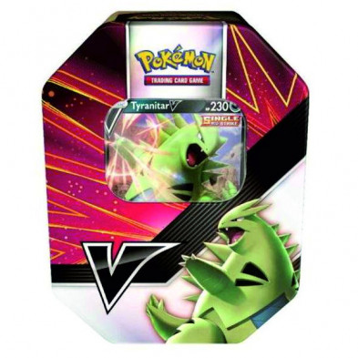 Imagen lata luchadores v tyranitar v jcc pokemon