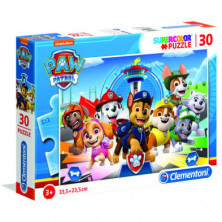 PUZZLE CLEMENTONI SUPERCOLOR PAW PATROL 30 PIEZAS