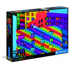 Imagen puzzle colorboom squares 500 piezas