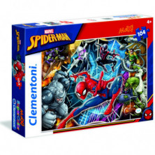 Imagen puzzle clementoni spiderman 104 piezas