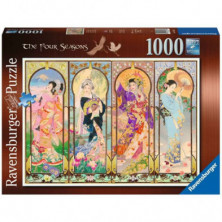 Imagen puzzle ravensburger las cuatro estaciones 1000 pie