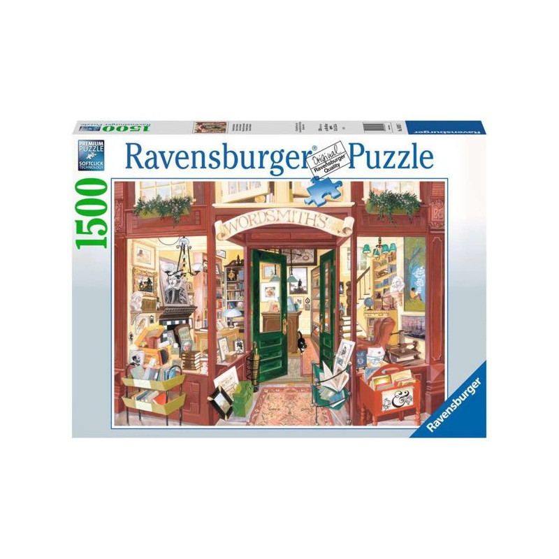 Imagen puzzle ravensburger libreria de wordsmith 1500 pie