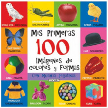 Imagen libro de pegatinas bilingüe 100 colores y formas