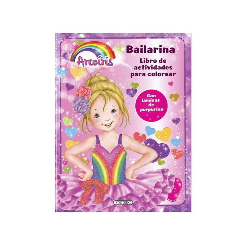 Imagen libro de actividades para colorear bailarina