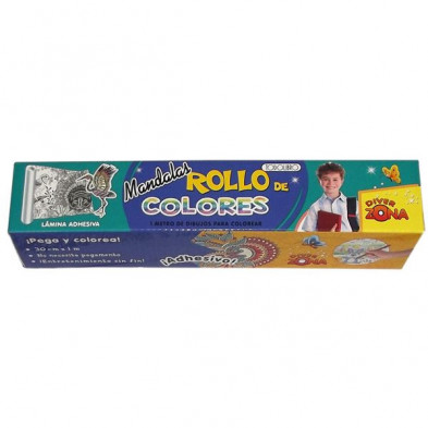Imagen rollo de papel para colorear mandalas