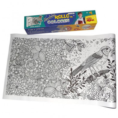imagen 1 de rollo de papel para colorear mandalas