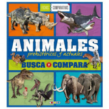 Imagen busca y compara animales prehistóricos y actuales