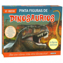 Imagen libro dinosaurios con figuras y pinturas