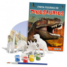 imagen 1 de libro dinosaurios con figuras y pinturas