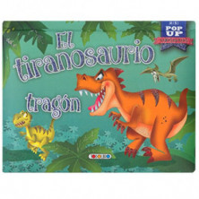 Imagen libro mini pop up el tiranosaurio tragón