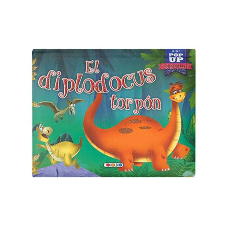 Imagen libro mini pop up el diplodocus torpón