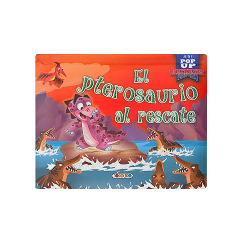 Imagen libro mini pop up el pterosaurio al rescate