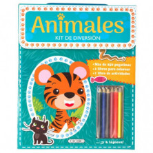 Imagen libro para pegar y colorear animales