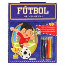 Imagen libro para pegar y colorear fútbol