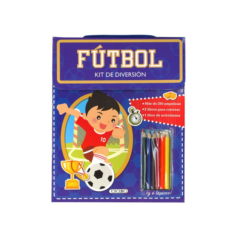 Imagen libro para pegar y colorear fútbol