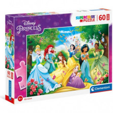 Imagen puzzle clementoni princesas disney 60 piezas