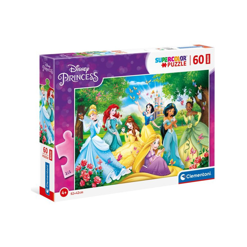 Imagen puzzle clementoni princesas disney 60 piezas