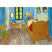 imagen 1 de puzzle clementoni bedroom in arles van gogh 1000