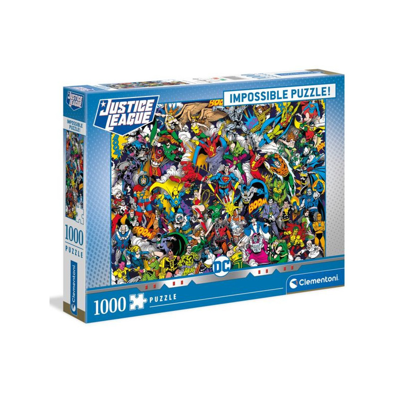 Imagen puzzle clementoni dc comics impossible puzzle 1000