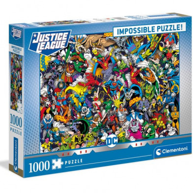 Imagen puzzle clementoni dc comics impossible puzzle 1000