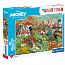 Imagen puzzle clementoni mickey and friends 104 piezas