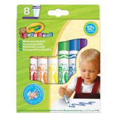 Imagen crayola 8 rotuladores lavables mini kids