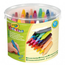 Imagen crayola 24 ceras jumbo lavables mini kids