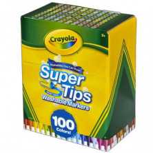 Imagen crayola 100 rotuladores súper punta lavables