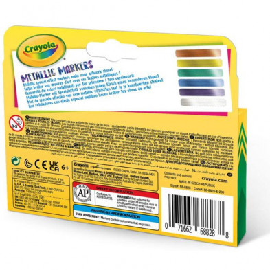 imagen 1 de crayola 6 rotuladores efectos metalizados