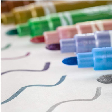 imagen 2 de crayola 6 rotuladores efectos metalizados