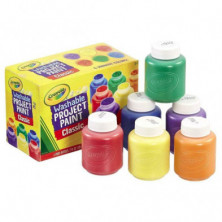 imagen 1 de crayola 6 témperas lavables colores surtidos
