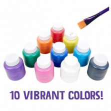 imagen 1 de crayola 10 témperas lavables colores surtidos