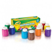 imagen 2 de crayola 10 témperas lavables colores surtidos